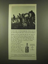 1975 Jack Daniel&#39;s Whiskey Ad - A Lynchburg Fox Hunt - £14.82 GBP