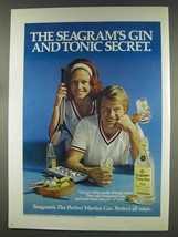 1977 Seagram's Extra Dry Gin Ad - Gin and Tonic - $18.49