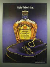 1974 Seagram's Crown Royal Ad - Make Father's Day - $18.49