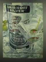 1974 Smirnoff Vodka Ad - Silver Martini - £14.46 GBP