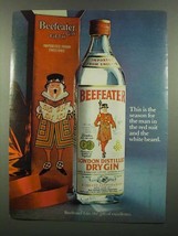1974 Beefeater Gin Ad - Man in Red Suit and White Beard - £14.48 GBP