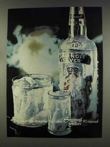 1977 Smirnoff Silver Vodka Ad - Colder the Straighter - £14.54 GBP