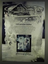 1977 Smirnoff Silver Vodka Ad - #27 on the Rocks - £14.56 GBP