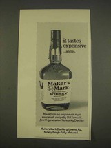 1976 Maker&#39;s Mark Bourbon Ad - It Tastes Expensive - £14.54 GBP