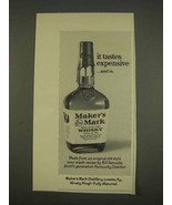 1976 Maker&#39;s Mark Bourbon Ad - It Tastes Expensive - £14.78 GBP