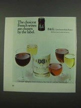 1974 B&amp;G Barton &amp; Guestier Wine Ad - The Choicest - $18.49