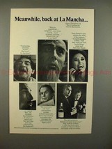 1966 Black &amp; White Whisky Ad w/ Man of La Mancha Cast! - £14.44 GBP