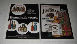 1974 Jim Beam Bourbon Ad - Beamingly Yours - £14.44 GBP