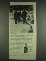 1978 Jack Daniel's Whiskey Ad - January Making Charcoal - £14.50 GBP