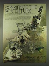 1978 Smirnoff Silver Vodka Ad - Experience 19th Century - £14.56 GBP