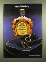 1975 Seagram's Crown Royal Whisky Ad, Make Father's Day - $18.49