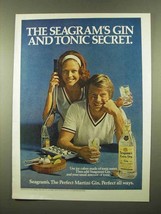 1975 Seagram&#39;s Extra Dry Gin Ad - Gin and Tonic Secret - $18.49