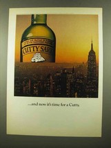 1975 Cutty Sark Scotch Ad - And Now It&#39;s Time For - £14.81 GBP
