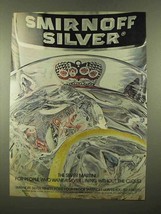 1975 Smirnoff Silver Vodka Ad - Silver Martini - £14.54 GBP