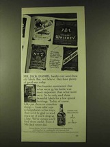1979 Jack Daniel's Whiskey Ad - These Old Labels - £14.50 GBP