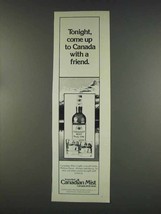 1977 Canadian Mist Whisky Ad - Come With Friend - $18.49