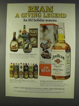 1977 Jim Beam Bourbon Ad - A Giving Legend - £14.45 GBP