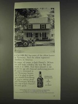 1977 Jack Daniel&#39;s Whiskey Ad - Lynchburg Oldest Homes - £14.82 GBP