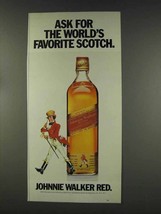1977 Johnnie Walker Red Label Scotch Ad - Ask For - £14.78 GBP