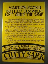 1977 Cutty Sark Scotch Ad - Elsewhere Isn&#39;t Same - £14.81 GBP
