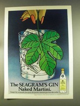 1976 Seagram&#39;s Gin Ad - The Naked Martini - £14.57 GBP