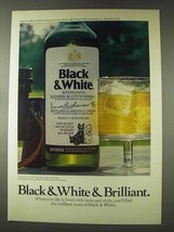 1976 Black & White Scotch Ad - Brilliant - $18.49