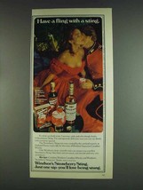 1978 Windsor Canadian Whisky Ad - A Fling With a Sting - £14.74 GBP