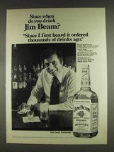 1978 Jim Beam Bourbon Ad - Ordered Drinks Ago - $18.49
