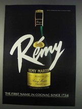 1982 Remy Martin Cognac Ad - The First Name - £14.53 GBP