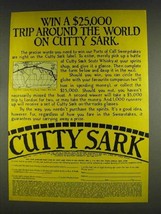 1978 Cutty Sark Scotch Ad - Trip Around the World - $18.49