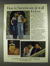1978 Amaretto di Saronno Ad - Do It All For Love - $18.49
