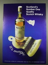 1984 Bell's Scotch Ad - Scotland's Number One Quality - $18.49