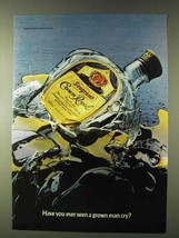 1979 Seagram's Crown Royal Whisky Ad - Grown Man Cry - £14.53 GBP