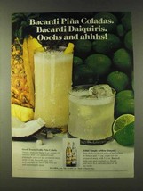 1979 Bacardi Rum Ad - Pina Coladas Daiquiris - £13.89 GBP