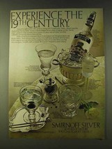 1979 Smirnoff Vodka Ad - Experience the 19th Century - £14.78 GBP