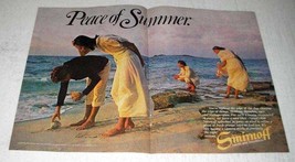 1978 Smirnoff Vodka Ad - Peace of Summer - £14.54 GBP