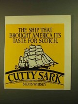 1979 Cutty Sark Scotch Ad - Ship That Brought America - $18.49