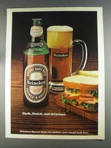 1980 Heineken Special Dark Beer Ad - Dark, Dutch - £14.54 GBP