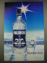 1986 Finlandia Vodka Ad - Finlandia on Ice - £14.55 GBP