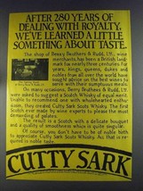 1980 Cutty Sark Scotch Ad - Dealing With Royalty - $18.49