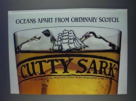 1980 Cutty Sark Scotch Ad - Oceans Apart From Ordinary - $18.49