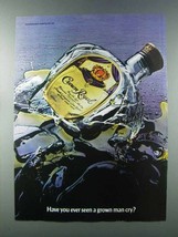 1981 Seagram's Crown Royal Whisky Ad - Grown Man Cry - £14.54 GBP