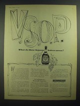 1959 Hennessy V.S.O.P. Brandy Ad - These Famous Letters - $18.49