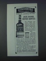 1981 Jack Daniel&#39;s Towle Silver Service Ad - £14.78 GBP