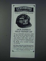 1981 Jack Daniel's Field Tester Cap Ad - £14.48 GBP