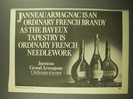 1978 Janneau Grand Armagnac Brandy Ad - The Bayeux Tapestry - £14.62 GBP