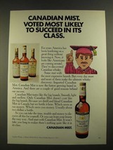 1971 Canadian Mist Whisky Ad - Voted Most Likely to Succeed - £14.50 GBP