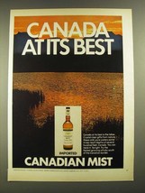 1972 Canadian Mist Whisky Ad - Canada At Its Best - £14.78 GBP
