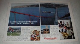 1980 Canadian Club Whisky Ad - Left Our Hearts in San Francisco - £14.46 GBP