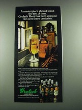 1980 Grolsch Lager Beer Ad - Stand the Test of Time - £14.74 GBP